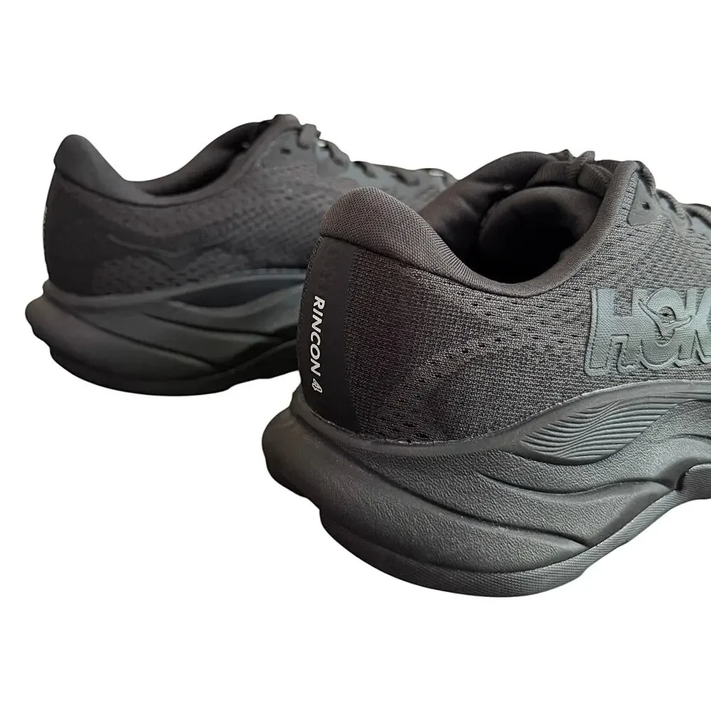 Hoka Rincon 4 Sneaker Black/Black Women’s 6.5 Wide Running Shoe Athletic EUC